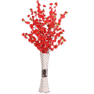 Simulated living room fake wintersweet flowers single indoor branch peach blossom