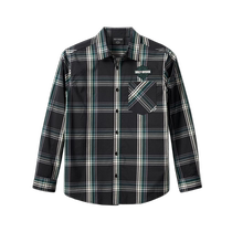 Harley-Davidson Classic Bar Shield Plaid classic plaid autumn and winter mens long-sleeved shirt