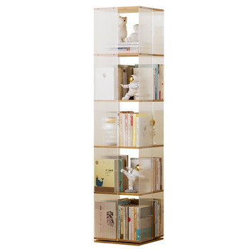 Eleven-dimensional rotatable bookshelf acrylic
