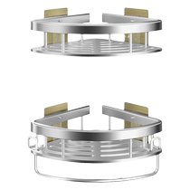 Bathroom bathroom triangle shelf without punching wall-mounted toilet bathroom sink bath wall storage