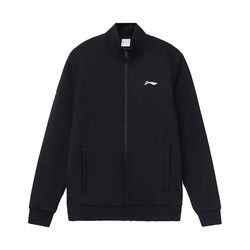 Li Ning sweatshirt ຊຸດກິລາແມ່ຍິງລະດູຫນາວ velvet top cardigan coat men's jacket sportswear hoodless stand-up collar zipper