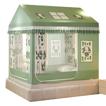 Catman Anti-fall Mosquito Net Home 2024 New Bedroom Infant and Child Free Installation Mongolian Yurt Blackout Bed Curtain Integrated