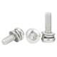 304 stainless steel plum blossom pan head three combination screws