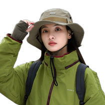 Sun hat womens summer sun protection breathable fishermans hat mens fishing large brim anti-UV outdoor mountaineering sun hat