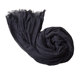 Spring and autumn black slim scarves for men and women are soft and comfortable
