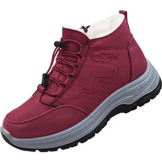 老北京棉鞋女冬季加绒加厚保暖防滑妈妈棉靴老年人防水男士雪地靴