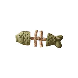 Cat Toy Fish Bone Catnip Matatabi Chew Stick Cat Self-Entertainment Boredom-Relief Gadget Durable Chew Toy Cat Teaser Stick