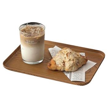 Imitation wood grain coffee shop rectangular tray storage tray