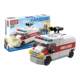 City car series building blocks fire truck ambulance model children's car assembly boys and girls educational toys