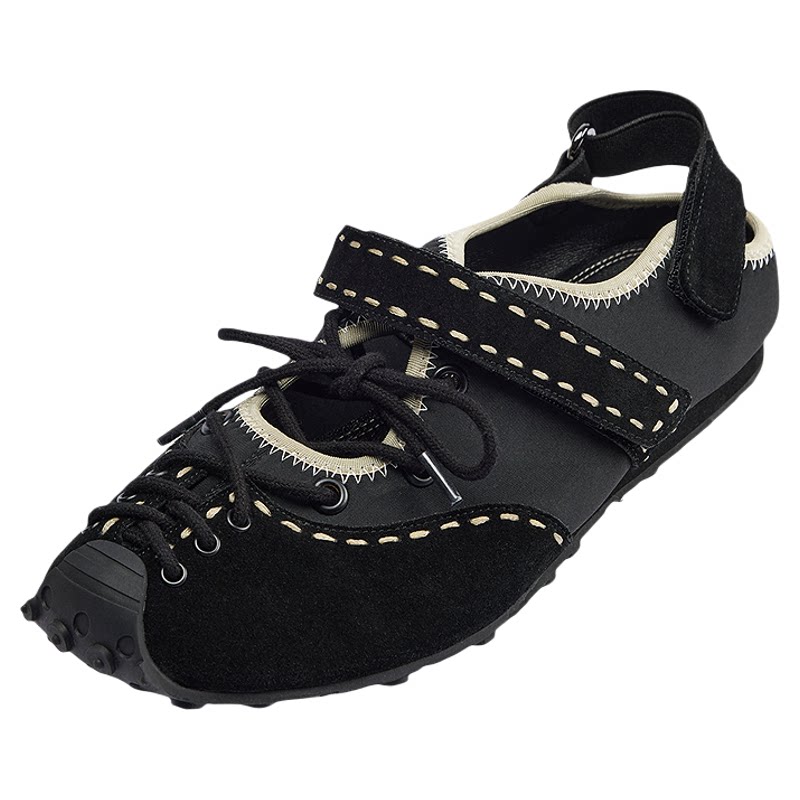 Miss Bag and Mr. Shoes 2026 new autumn retro round-toe ballet shoes flat-soled sports Mary Jane women's shoes