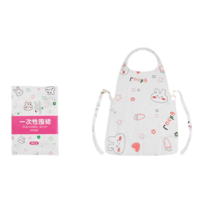 Disposable apron non-woven oil-proof and waterproof straps
