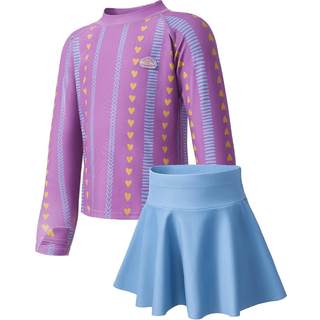 Kk tree traje de baño para niños hilo original protección solar niños y niñas divididos traje de baño para bebés antibacteriano y resistente al cloro de manga corta 2025 nuevo estilo