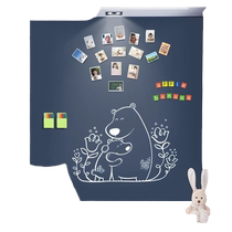 Double-layer magnetic blackboard wall stickers for children erasable and dust-free household magnetic whiteboards magnetic suction small blackboards teaching office graffiti environmentally friendly decorative drawing boards thickened walls custom wall coatings