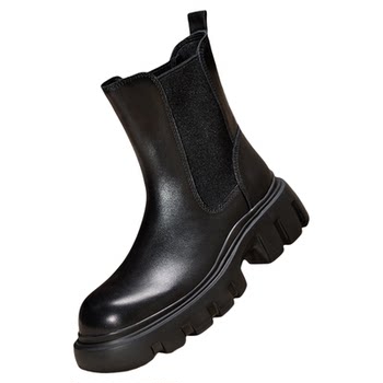 Scatto tooth boots black chelsea boots chimney boots