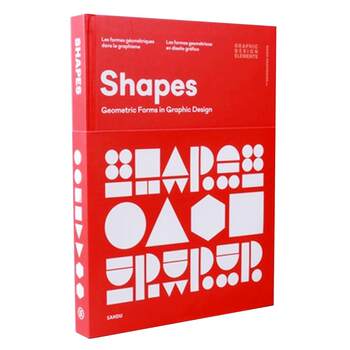 Original English Books: Shapes, Posters, Graphic Design, Brand Advertising, Packaging, Logo Font Design, Portfolio Case Studies, Material Books, the Use of Geometric Shapes in Graphic Design