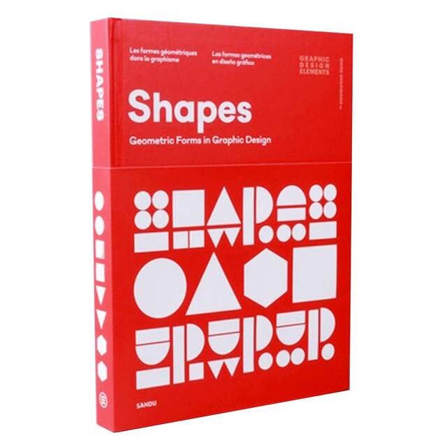 Original English books Shapes Tangible Posters Graphic Brand Advertising Packaging Logo Font Design Portfolio Case Material Books The Application of Geometric Figures in Graphic Design