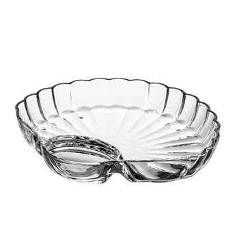 Langxu multifunctional dipping tray lead-free glass shell tray