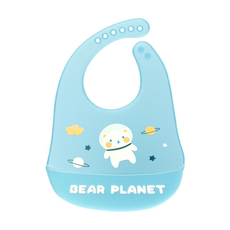 Baby eating bib silicone waterproof super soft eating bib