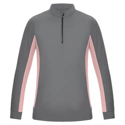 Mashan Horse Harness 어린이 가을과 겨울 플러스 벨벳 반 지퍼 스탠드 고리 대비 긴팔 상단 승마 티셔츠 EHK506