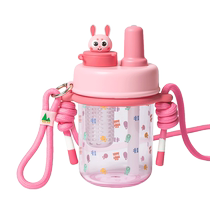 ШУКИКУ Детская чашка с соломенной соломенной чайник Летние школьные специальные детские сады 2034