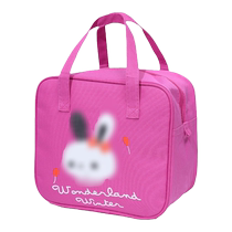 Student Lunch Box Bag Hand Insulation Lunch Bag Large Portable Hand Carrying Child Cute Cartoon Canvas Lunch Bag