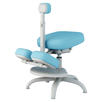 Anti-bowing children's learning chair with upright sitting posture and non-air pressure