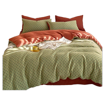 Class A double-layer yarn pure cotton quilt cover single piece cotton bed sheet quilt cover single 150x200x230 summer single sheet