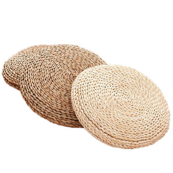 Straw futon mat meditation bay window mat