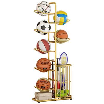 Basketball storage rack household ball rack volleyball badminton rack