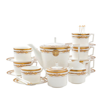 Household european coffee set water set light luxury 21-head phnom penh british afternoon tea set coffee pot water cup gift box