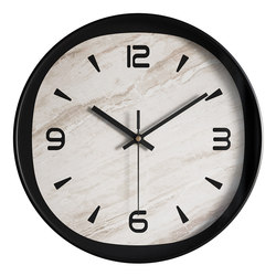 Restaurant Wall Clock, Cream Style, Black and White, High-End Feel, Clock for Living Room Wall, Creative Clock, Dining Table Silent Quartz Clock