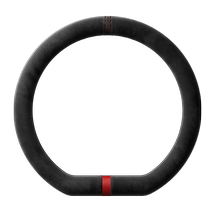 Leben car steering wheel cover winter handlebar cover all-season genuine leather hand-stitched suede D-type womens and mens 2024
