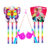 Kite Childrens Breeze Easy Flying Fishing Rod Kite Butterfly Ocean 2024 New Three-dimensional Handheld Cartoon Small Kite