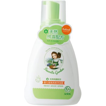 Amber Baby Chamomile Shampoo and Shower Gel Bubble 380ml 2-in-1 Baby Care and Bath