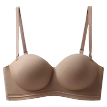 Catman underwear womens push-up small breasts and flat chest special non-wireless breast-retracting anti-sagging seamless hemispherical cup bra