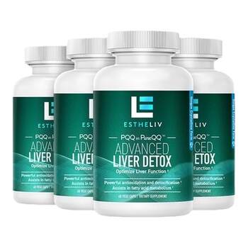 4 ຂວດ estheliv pqq + inositol ຕັບຢາປ້ອງກັນຕັບ ສໍາລັບການນອນເດິກ ແລະຕື່ນນອນ.