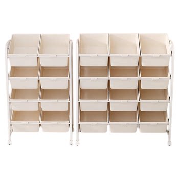 Household multi-grid toy storage rack