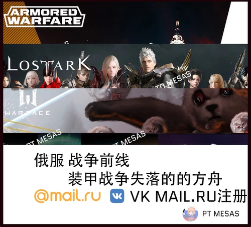 Российская служба зарегистрировала Потерянный Арк -Фронт -Арокетинг Русский регион (VK, Mail.ru)