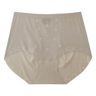 2024新款女内裤高腰冰丝无痕收腹裤头一片式蜜桃臀三角裤大码提臀