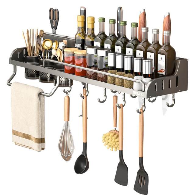 Delixi Space Aluminum Punch-free Kitchen Storage Rack