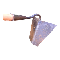 Farm tools and tools for the whole family triangular ditching hoe small pointed hoe agricultural plowing and soil loosening manganese steel triangular hoe
