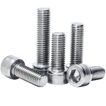 304 ສະແຕນເລດ hexagon socket screw head cup head 6-corner cylindrical head DIN912M3M4m5M6M8M10M12M14