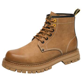 Golden monkey retro british style thick-soled rhubarb boots