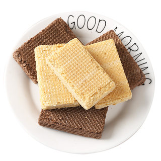 可可街咖啡味酸奶冰淇淋草莓奶昔味威化饼干办公室休闲网红小零食