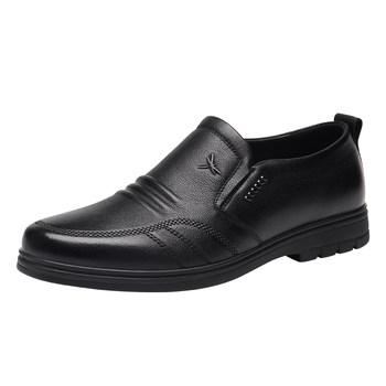 Red dragonfly leather shoes men's business formal genuine leather shoes