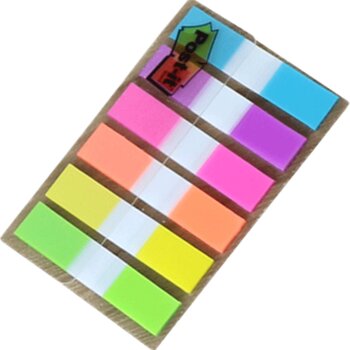 3m Fluorescent Film Indicator Labels, Classification Sticky Notes, Note Stickers, Label Strips, Convenient Sticky Notes, Small Transparent Writable Colored Indicator Tabs, Quick Reference Index Stickers, Candy-Colored for Students, Wholesale