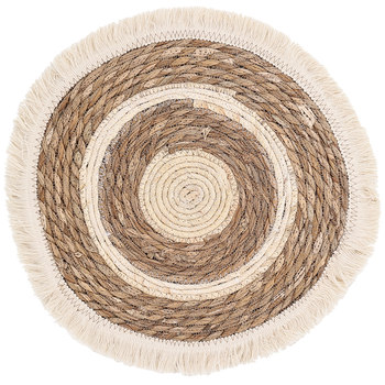 Straw woven cotton core heat insulation pad dining table anti-scalding pad