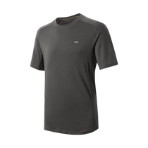 SN new product 100% pure merino wool mens outdoor short-sleeved T-shirt sun protection outdoor running round neck machine washable T-shirt