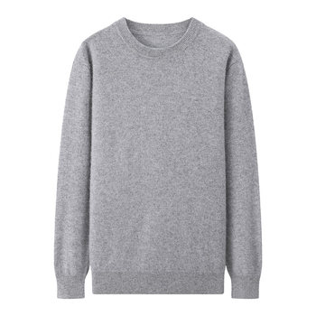 New autumn and winter 100% pure cashmere sweater for men with round neck New autumn and winter 100% pure cashmere sweater for men with round neck