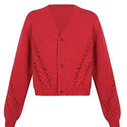 ITSNIKAR Wool Retro Sweater Women's 2023 New Design Niche French Knitted Cardigan Jacket